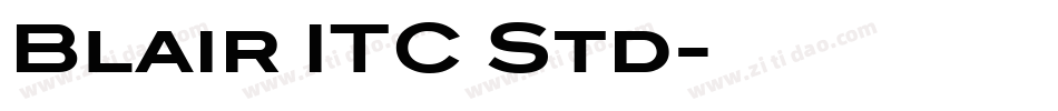 Blair ITC Std字体转换